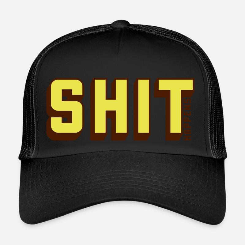 La merde arrive Humour Devise Casquette trucker 