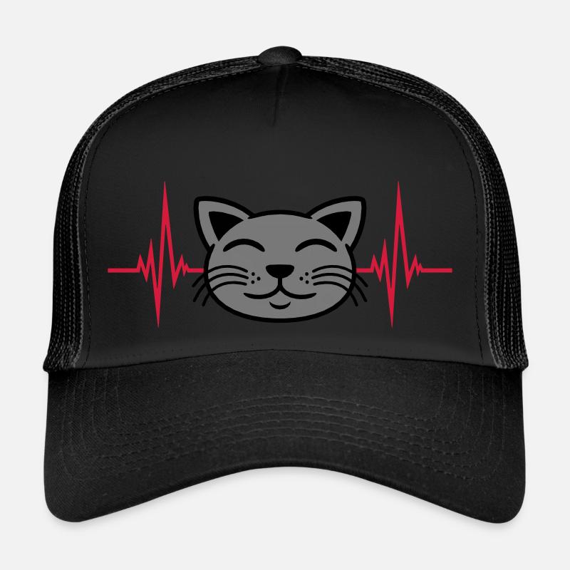 Pulse chat visage heureux Casquette trucker 