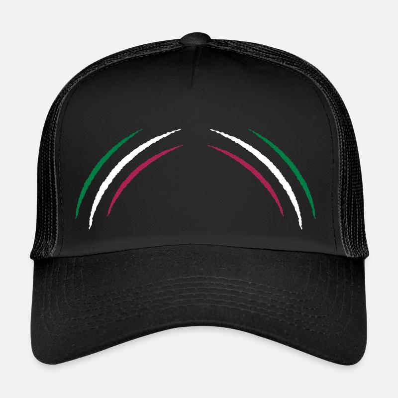 krallen italy 2 - Trucker Cap - Schwarz/Schwarz