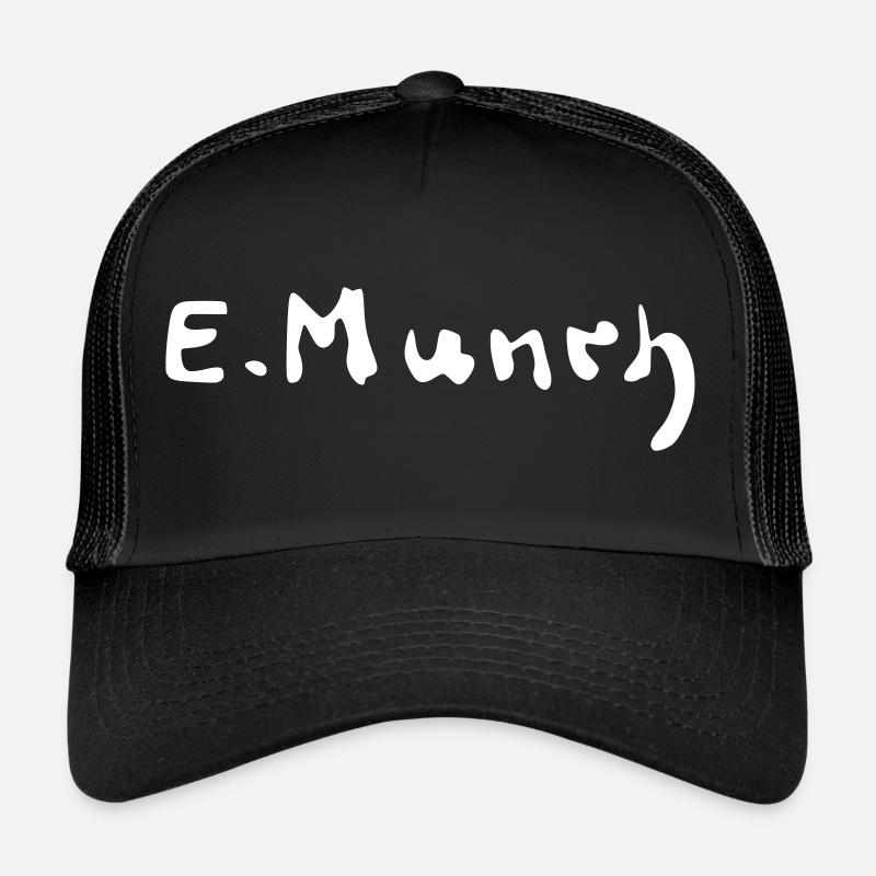 Edvard Munch Unterschrift Trucker Cap