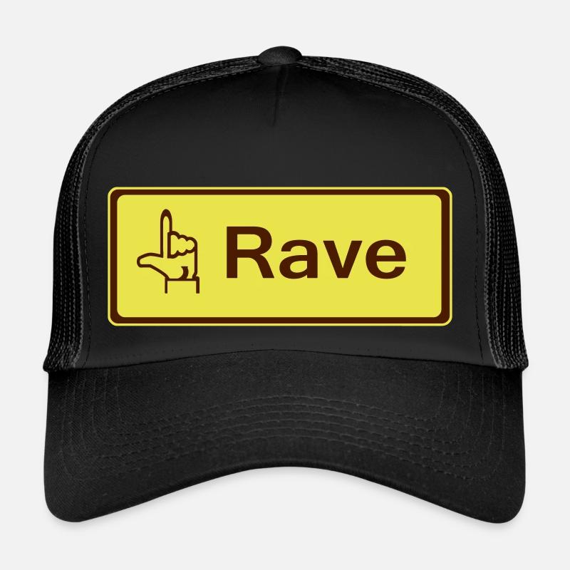 rzhw_rave-it - Trucker Cap - black/black