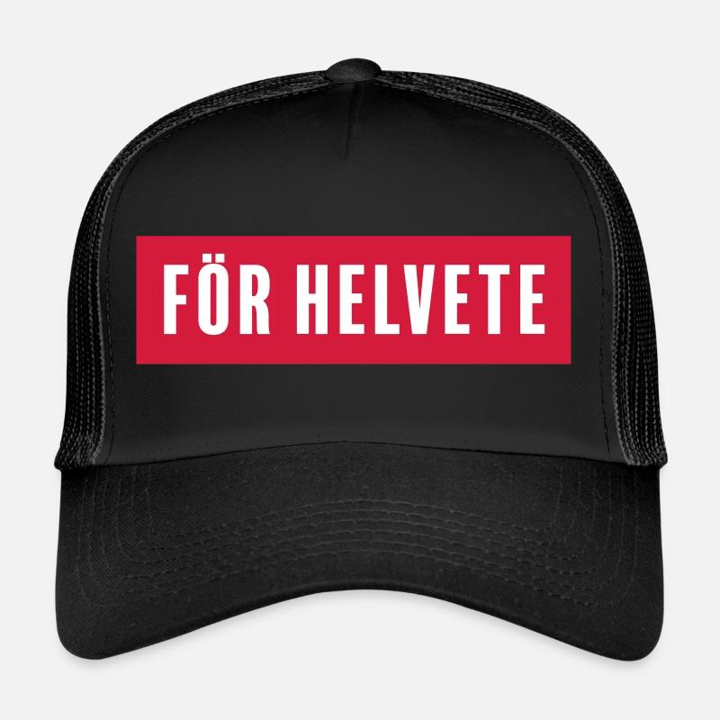 Merde - Casquette trucker  - noir/noir