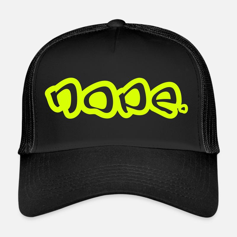 Nope in Graffiti Sprayer Style Trucker Cap