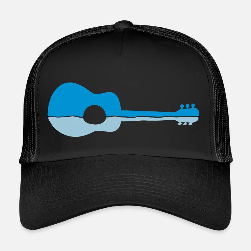 Moitié de guitare à réflexion d’eau Casquette trucker 