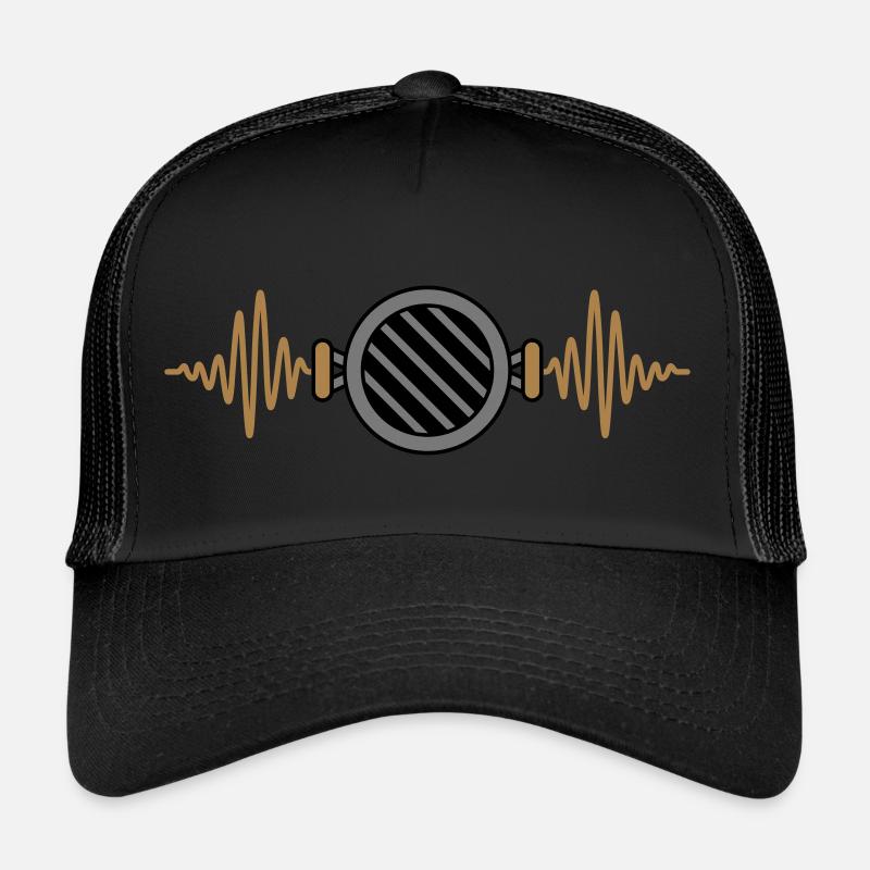 Pulse Charcoal Grill Barbecue Frequency Trucker Cap