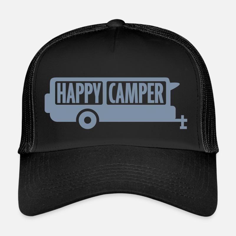 Motorhome Happy Camper Excursion Trucker Cap