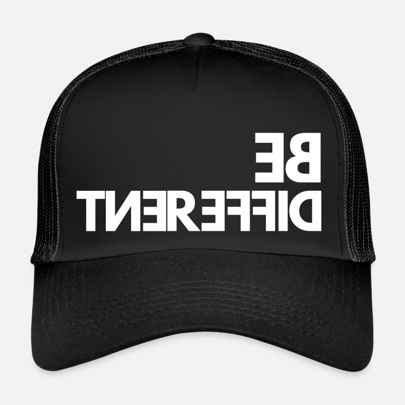 Be Different - Trucker Cap - Schwarz/Schwarz