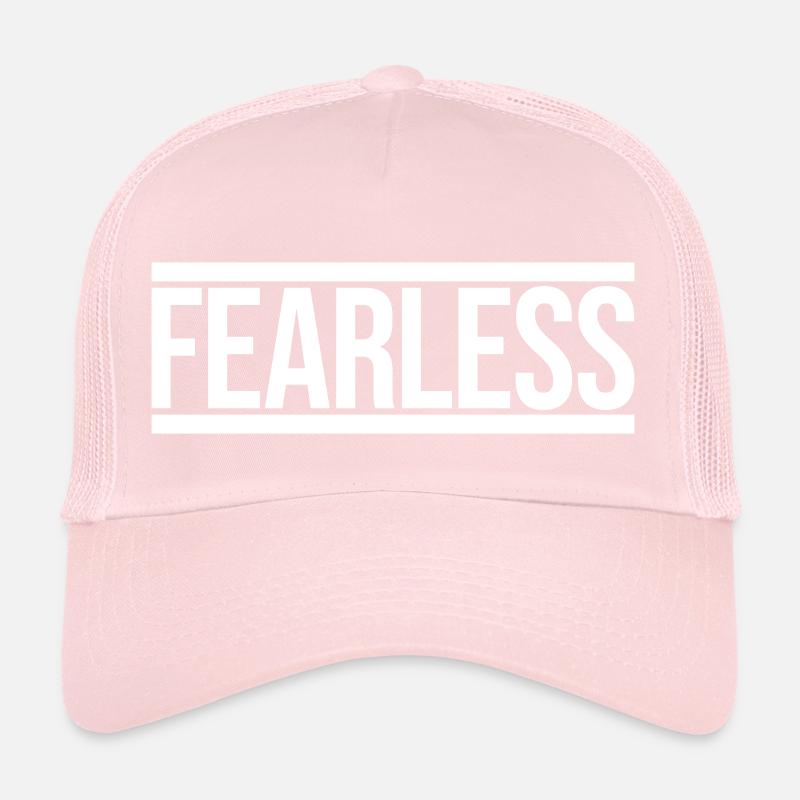 fearless Text Quote Design Trucker Cap