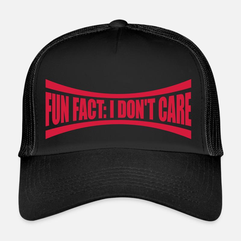 Je me fiche des faits Casquette trucker 