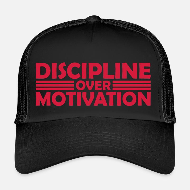 Citation de discipline sur la motivation Casquette trucker 