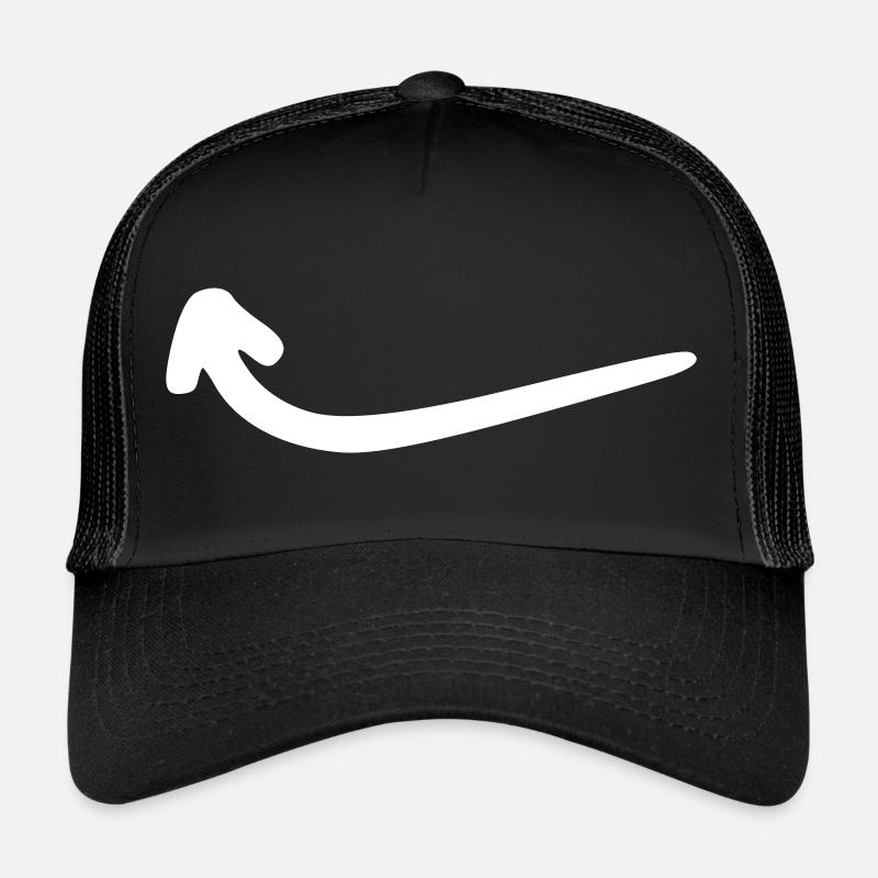 Flèche dessin esquisse blanc Casquette trucker 