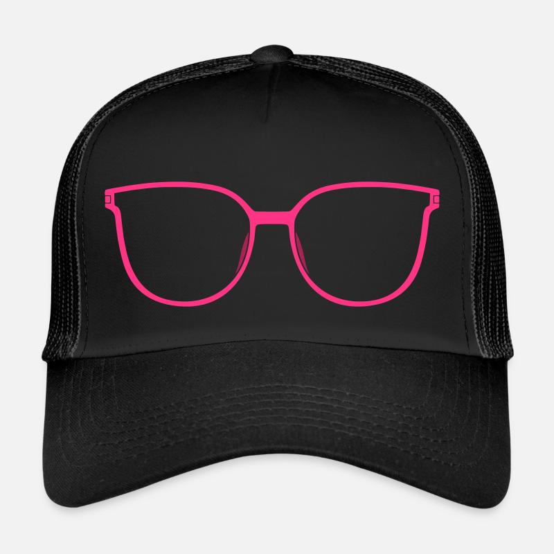 Glasses Cateye (colors changeable) Trucker Cap