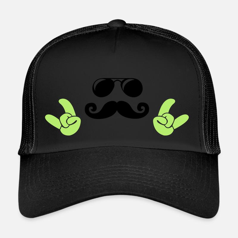 Cool Face - Trucker Cap - black/black