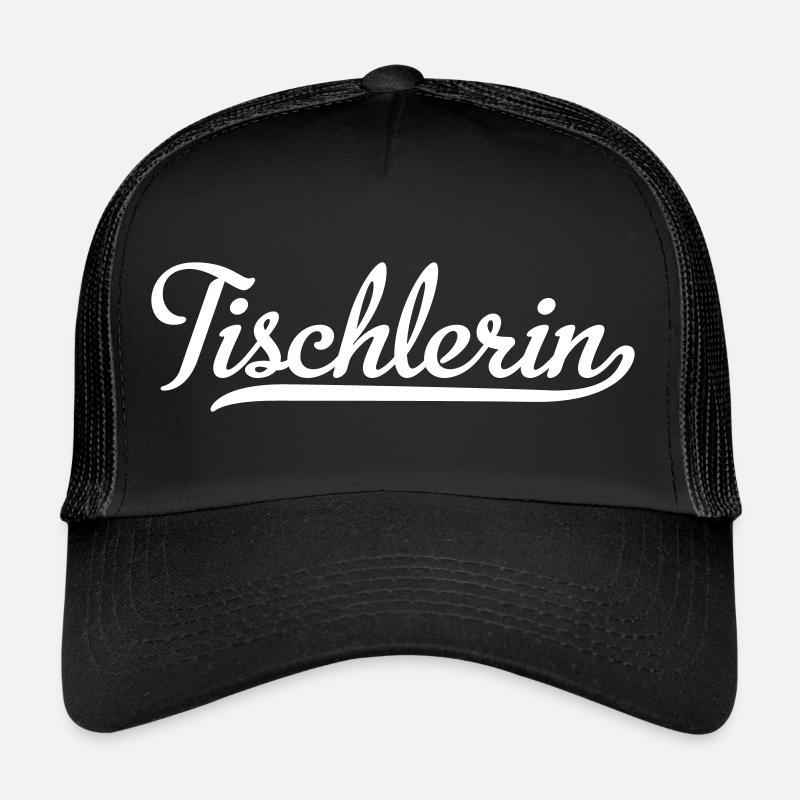 Tischlerin - Trucker Cap - Schwarz/Schwarz