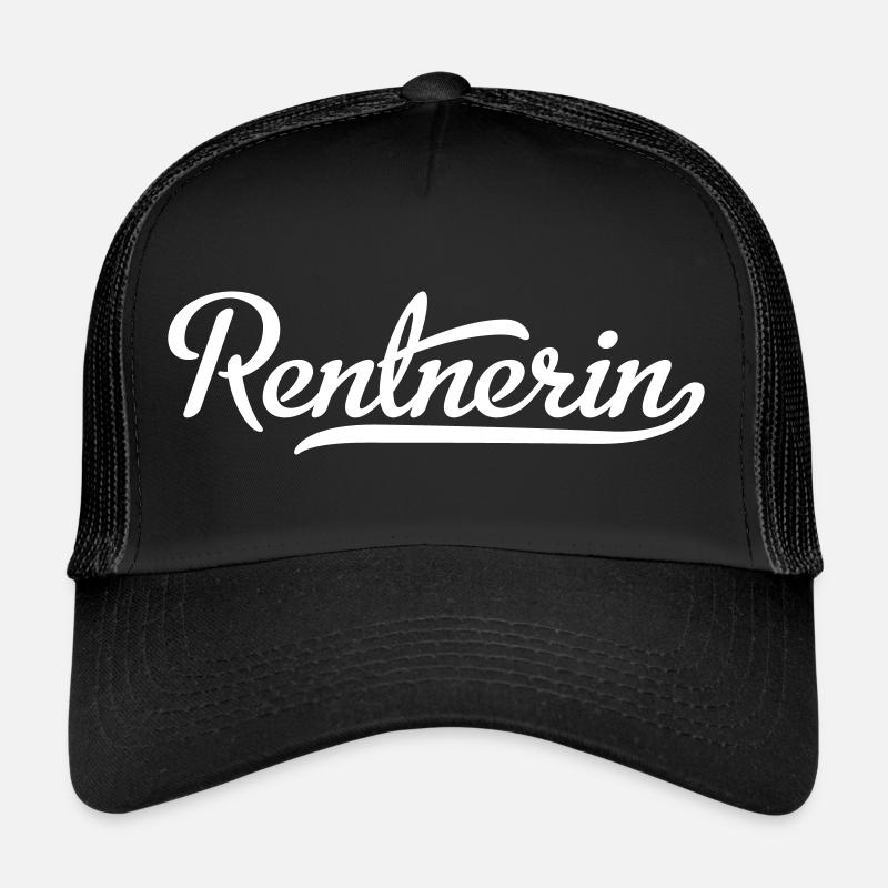 Rentnerin - Trucker Cap - Schwarz/Schwarz