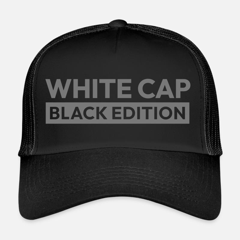 White Cap Black Edition - Trucker Cap - Schwarz/Schwarz