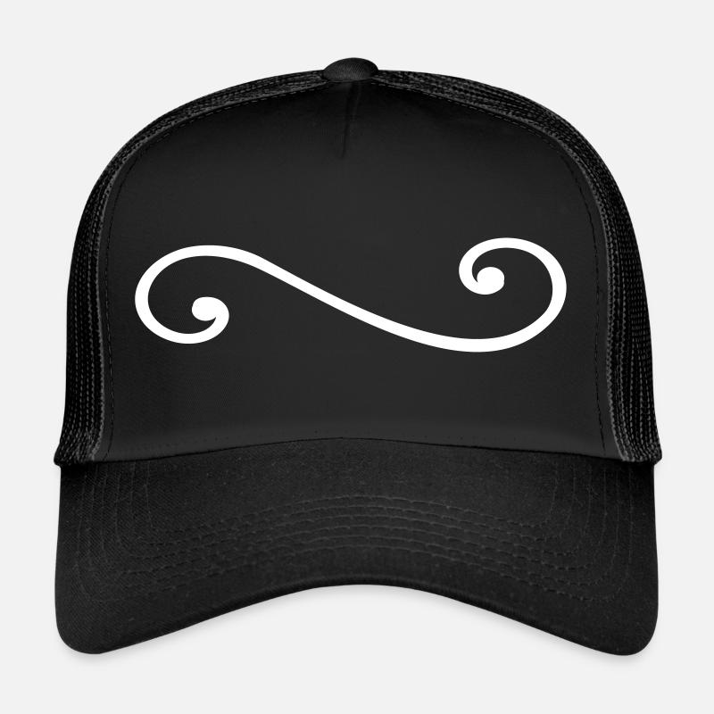 Frills Decor Decoration Decorative Tendril Pattern Trucker Cap