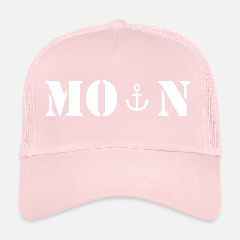 Moin weiß Geschenk Geschenkidee Trucker Cap