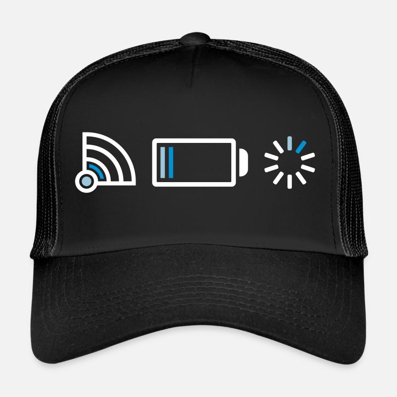 Internet no connection battery Trucker Cap