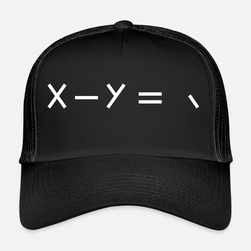 Eine lustige Subtraktion - Trucker Cap - Schwarz/Schwarz