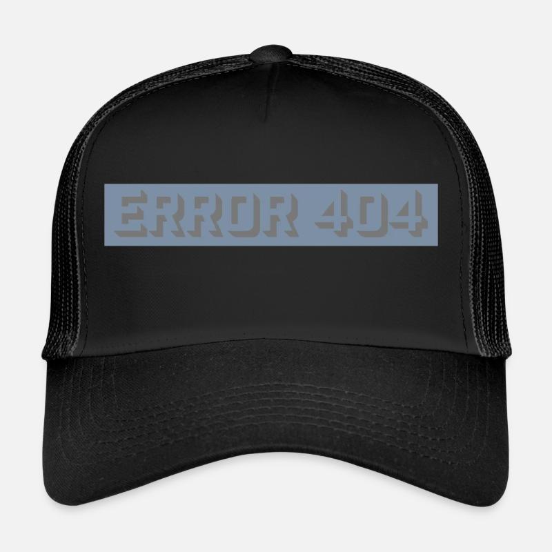 Erreur Computer Nerd 404 Casquette trucker 