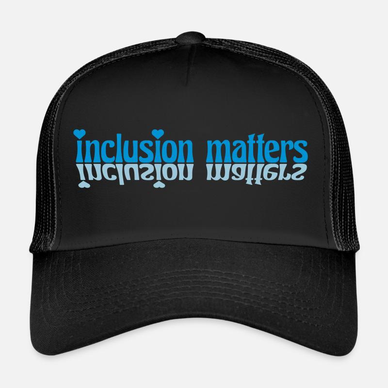 inclusion matters Logo Quote Trucker Cap