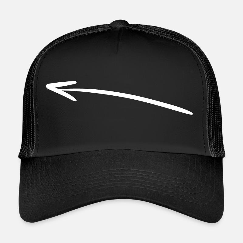 Flèche dessin esquisse blanc Casquette trucker 