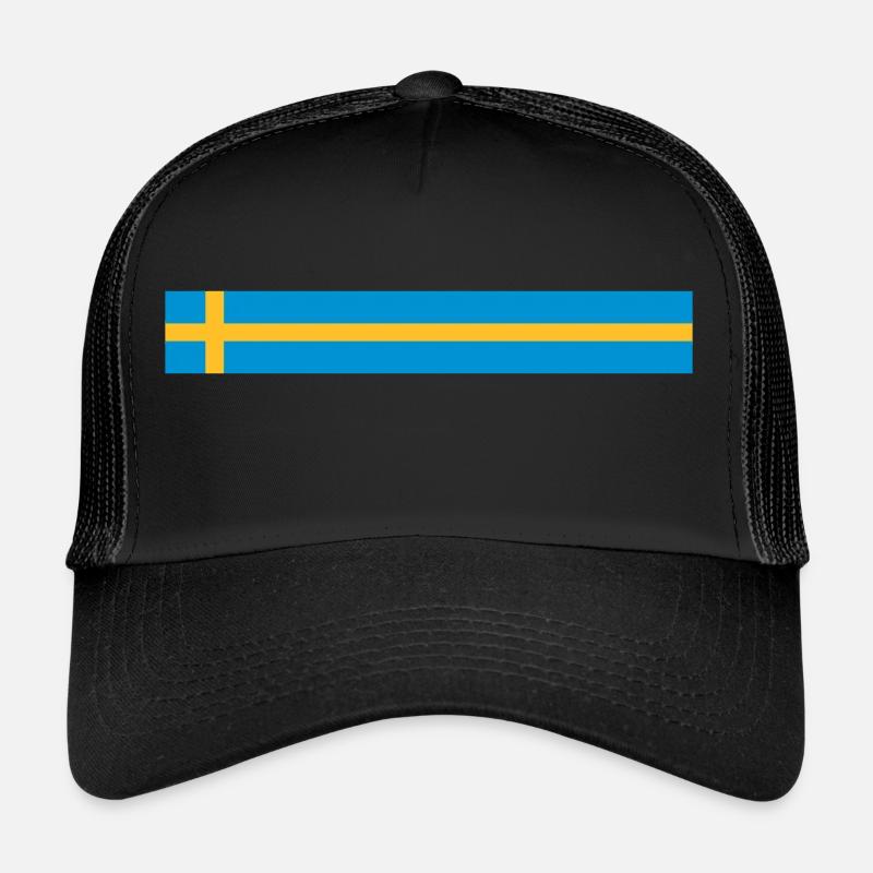 Drapeau suédois long Casquette trucker 