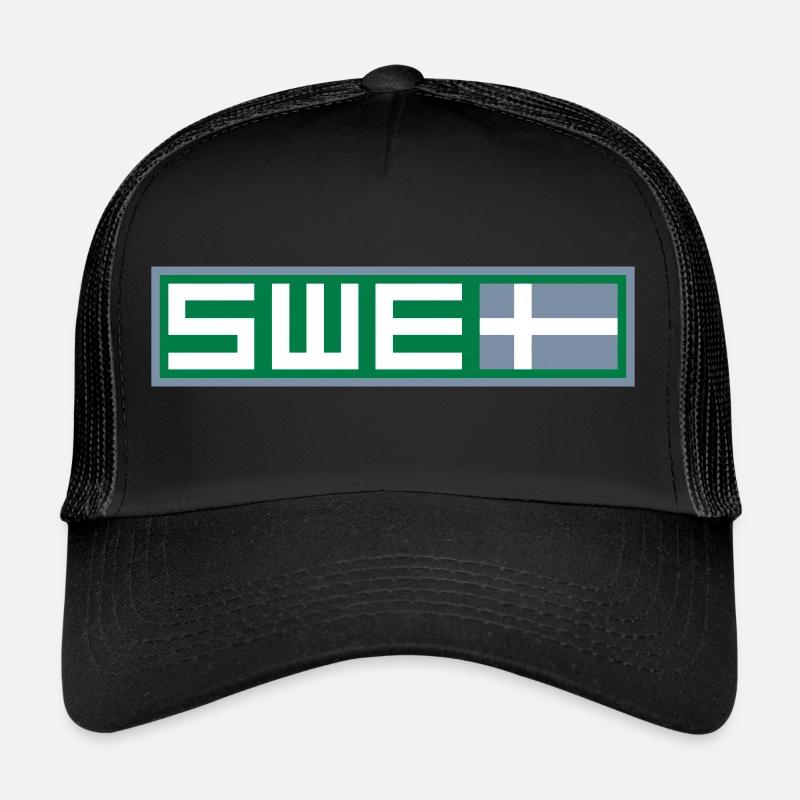 Drapeau tactique de la Suède Casquette trucker 