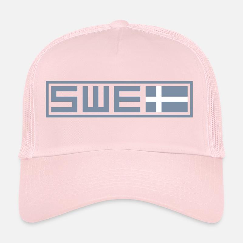 Drapeau tactique de la Suède Casquette trucker 