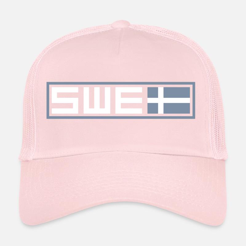 Drapeau tactique de la Suède Casquette trucker 