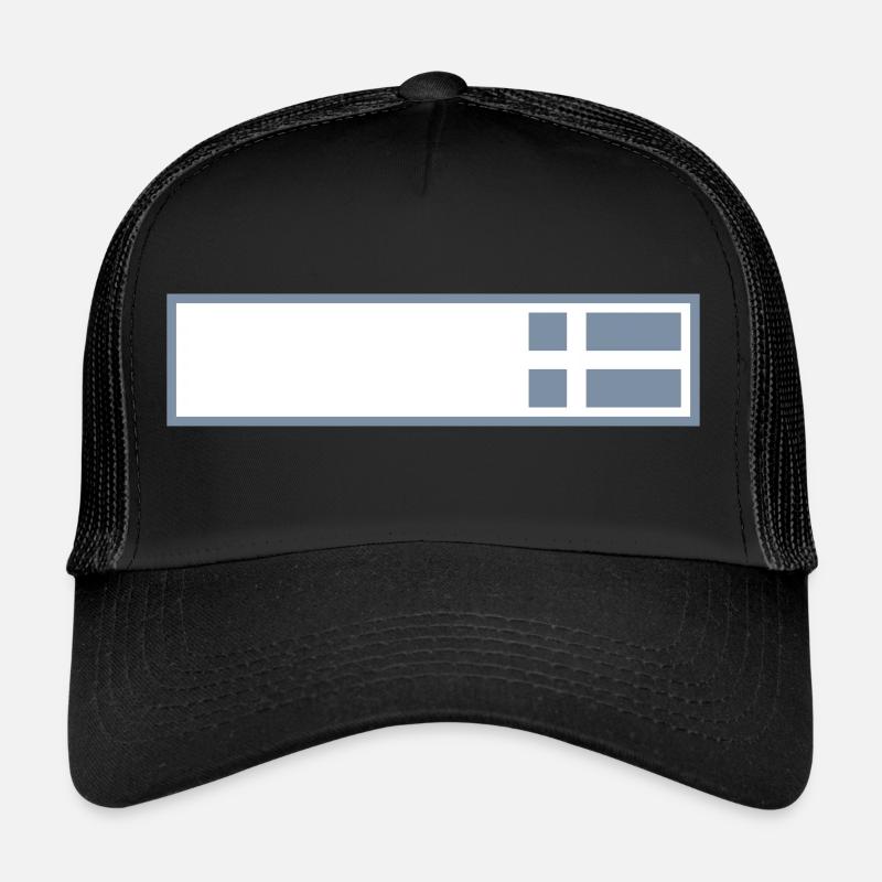 Drapeau tactique de la Suède Casquette trucker 