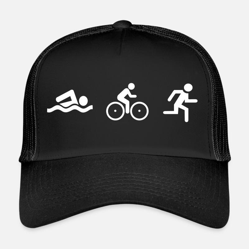 Triathlon - Trucker Cap - Schwarz/Schwarz