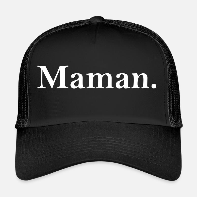 Maman - Trucker Cap - Schwarz/Schwarz