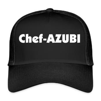 Chef-AZUBI - Trucker Cap - Schwarz/Schwarz - Vorne
