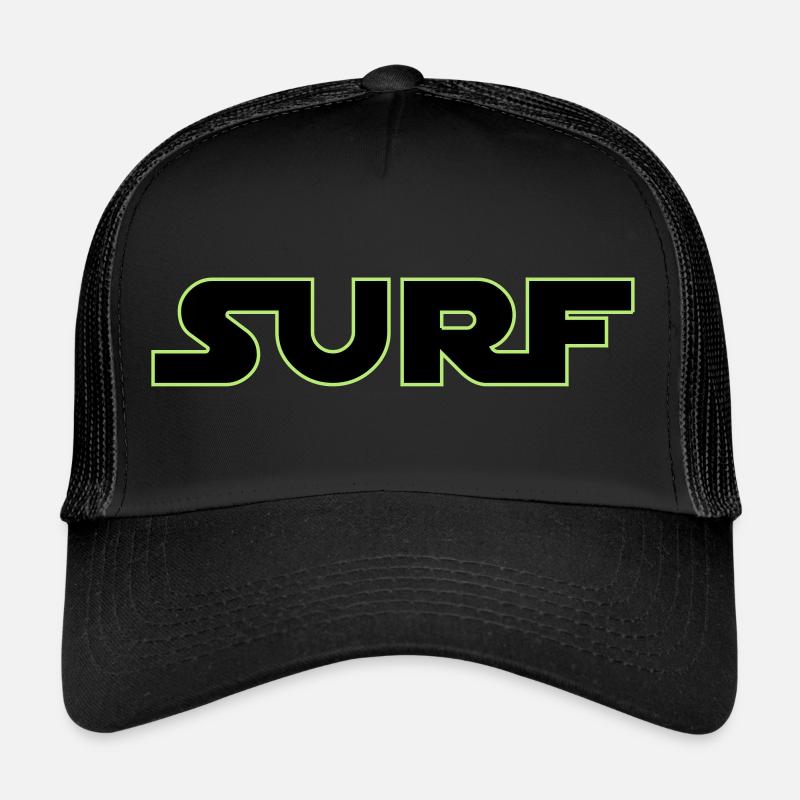 surf si fi - Casquette trucker  - noir/noir