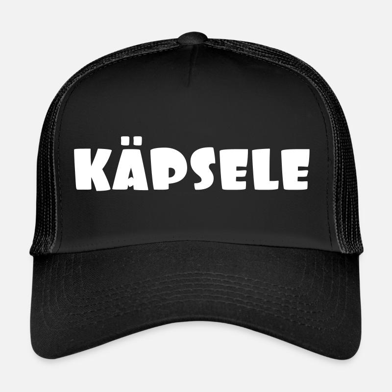 Käpsele - Trucker Cap - Schwarz/Schwarz