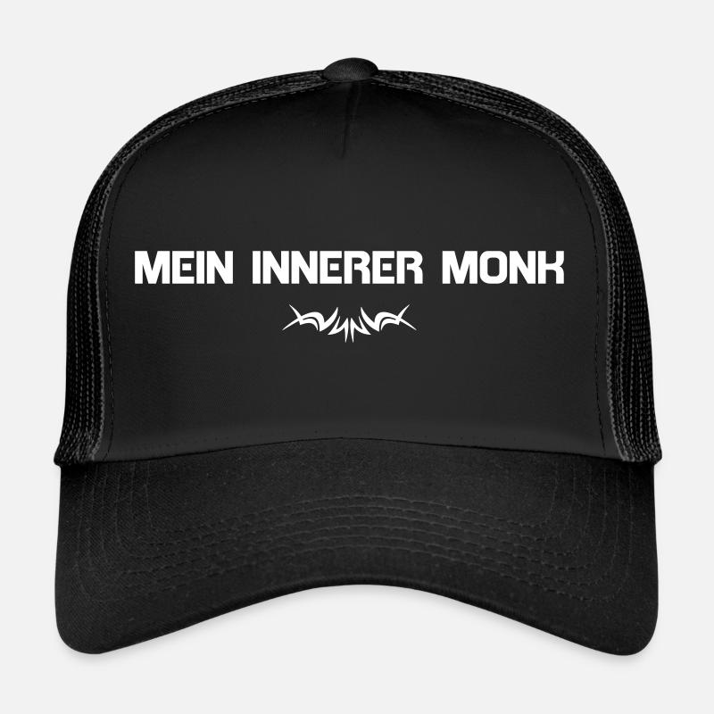 MEIN INNERER MONK w - Trucker Cap - Schwarz/Schwarz