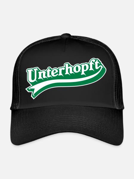 Unterhopft - Casquette trucker  - noir/noir - Devant