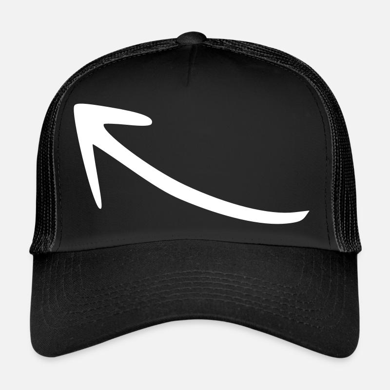 Flèche dessin esquisse blanc Casquette trucker 