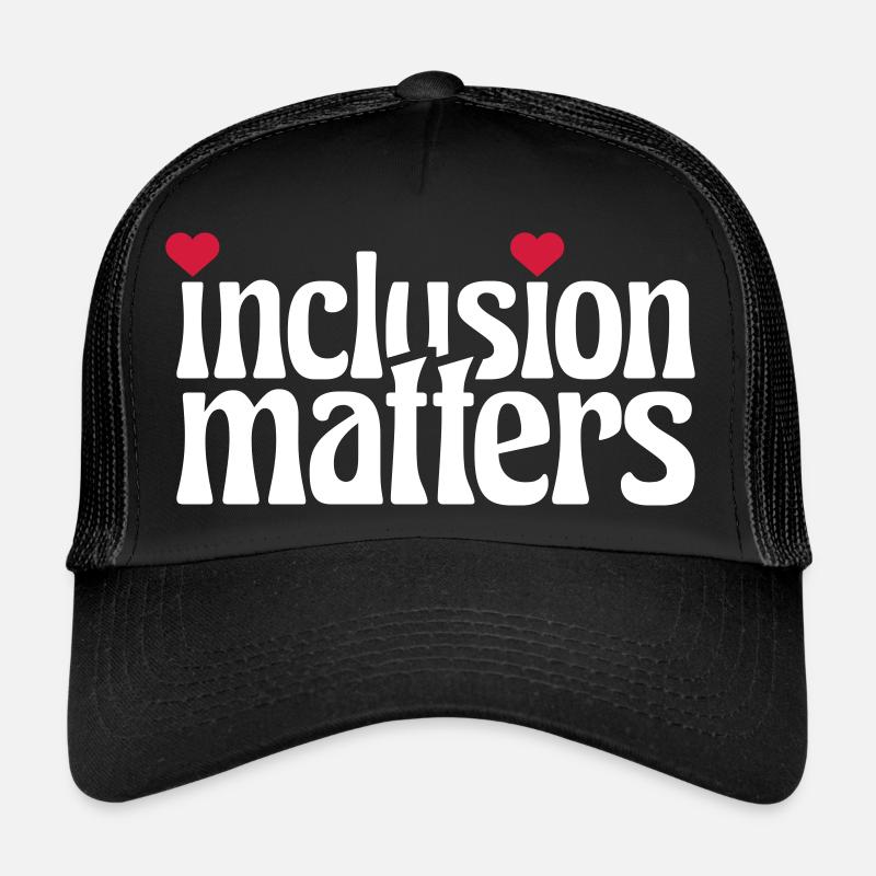 inclusion matters Logo Quote Trucker Cap