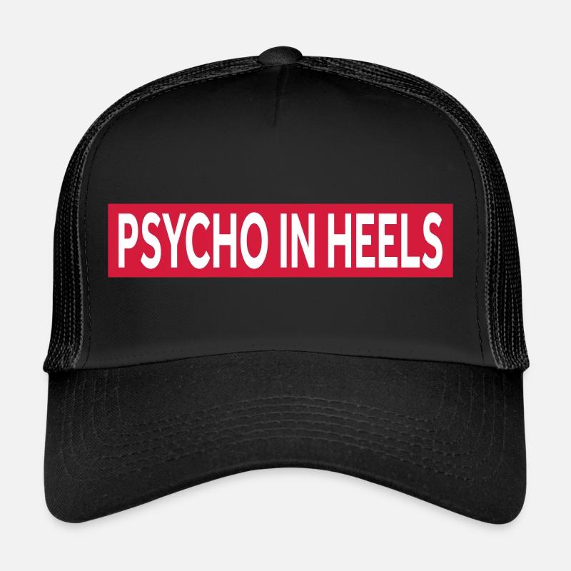 PSYCHO IN HEELS - Trucker Cap - black/black