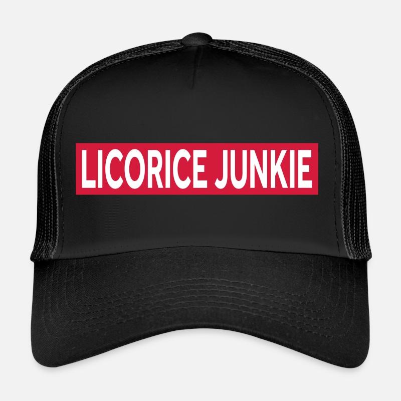 ACCRO À LA RÉGLISSE - Casquette trucker  - noir/noir