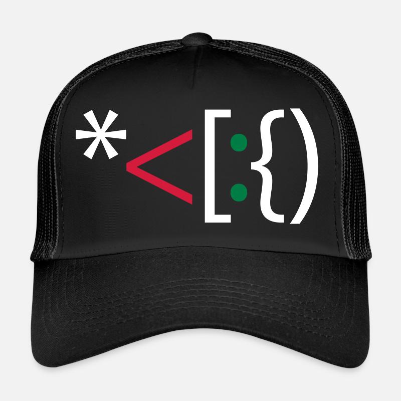 Computer Santa Weihnachten Emoticon Bart Christmas Trucker Cap