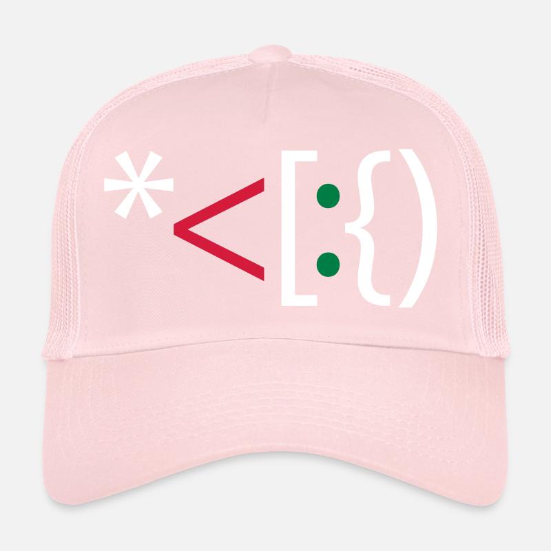 Computer Santa Weihnachten Emoticon Bart Christmas Trucker Cap
