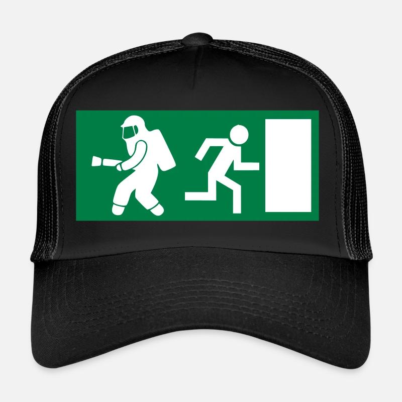 Sortie d'urgence de pompier Casquette trucker 