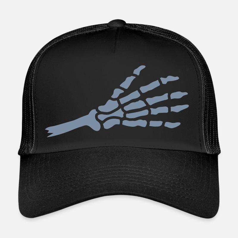 Halloween Severed Hand Skeleton Trucker Cap