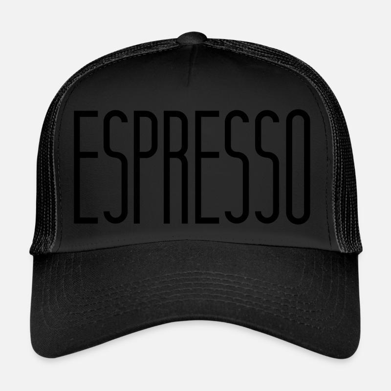 espresso - Casquette trucker  - noir/noir