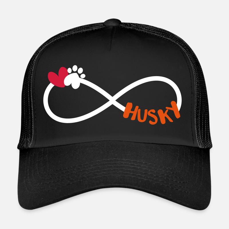 Husky symbole de l'infini Casquette trucker 