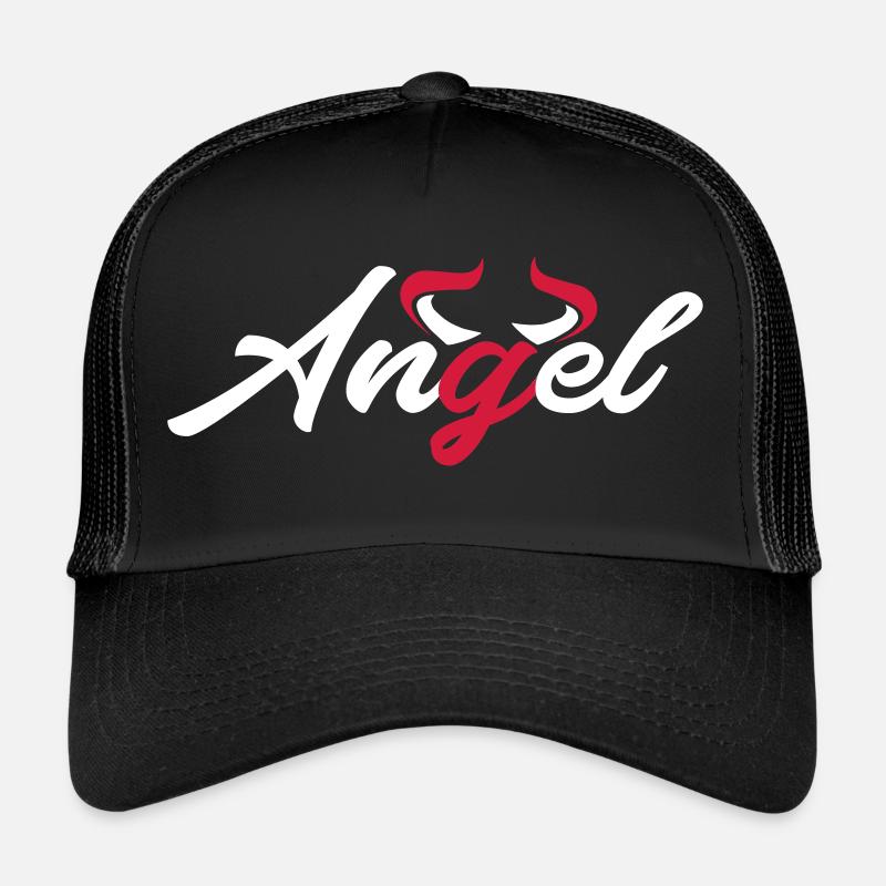 Engel Angel Evil horns devil böse teufel Geschenk Trucker Cap